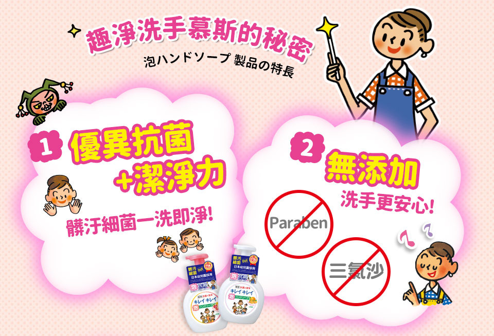 日本 LION 獅王 - 趣淨抗菌洗手慕斯組合 2罐柑橘(250mlx2)