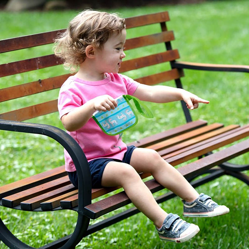 美國 green sprouts - 小綠芽零食袋/ 固齒器/小物品 收納袋兩入組-蜜蜂