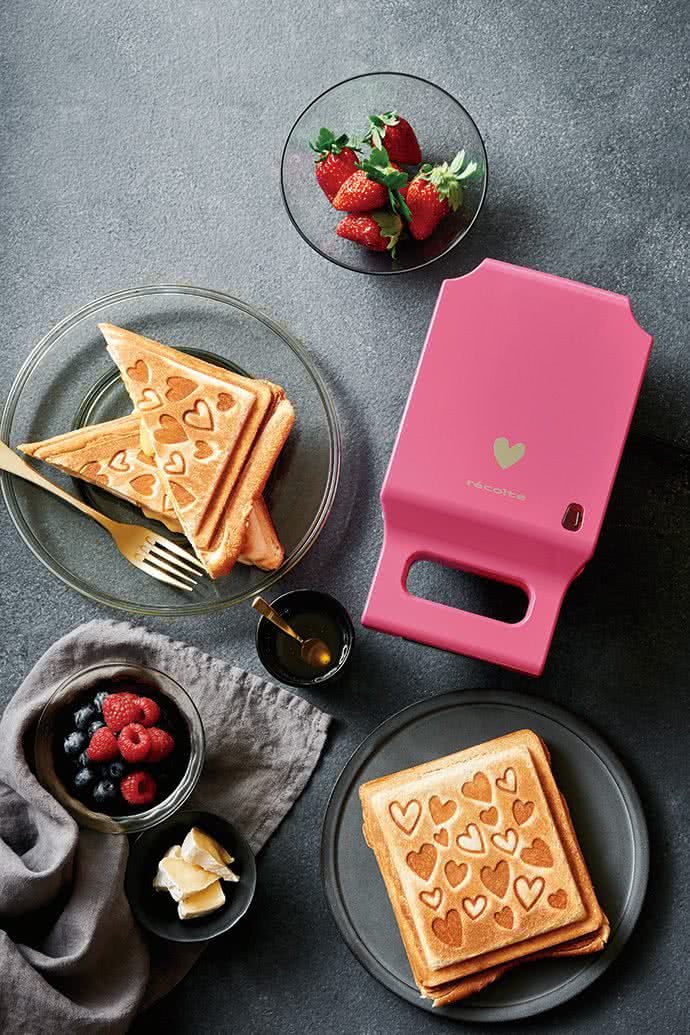 麗克特 recolte - Press Sand Maker 格子三明治機-愛心限定款