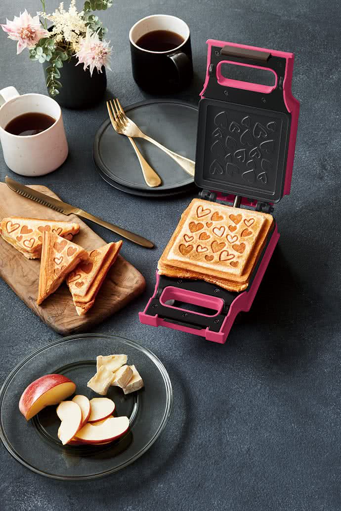 麗克特 recolte - Press Sand Maker 格子三明治機-愛心限定款