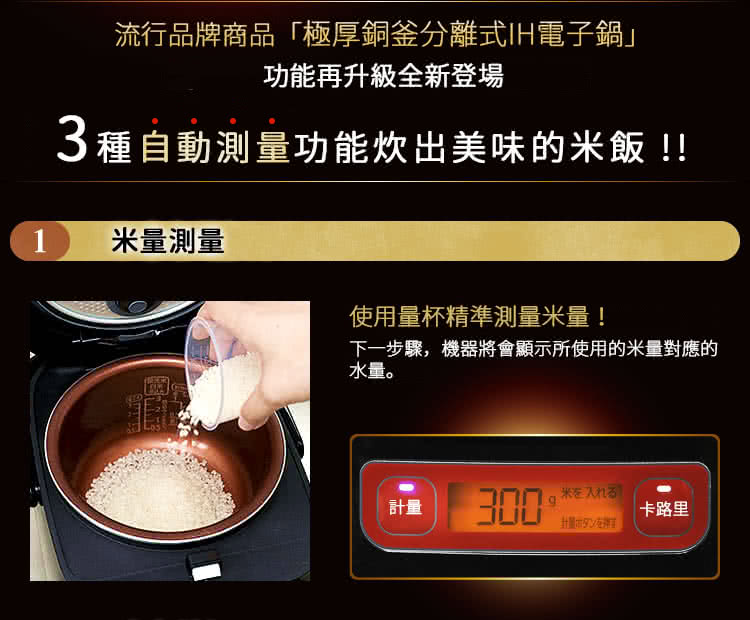 日本 IRIS OHYAMA - 極厚銅釜 IH分離式電子鍋-質感黑