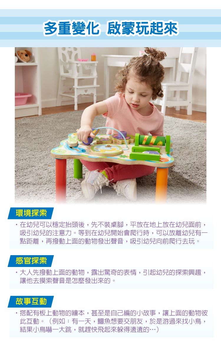 美國瑪莉莎 Melissa & Doug - MD 益智-幼兒啟發-叢林冒險遊戲桌