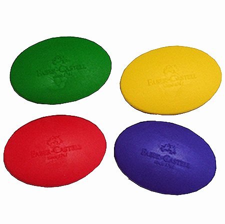 輝柏 FABER-CASTELL - 可愛貝貝橡皮擦-橢圓形-顏色隨機