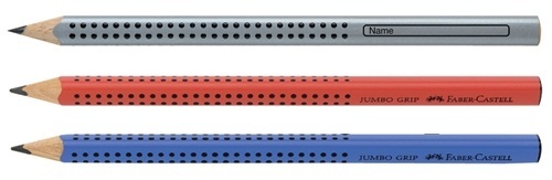 輝柏 FABER-CASTELL - 大三角粗芯鉛筆B - 2盒合購組-藍色-共24入