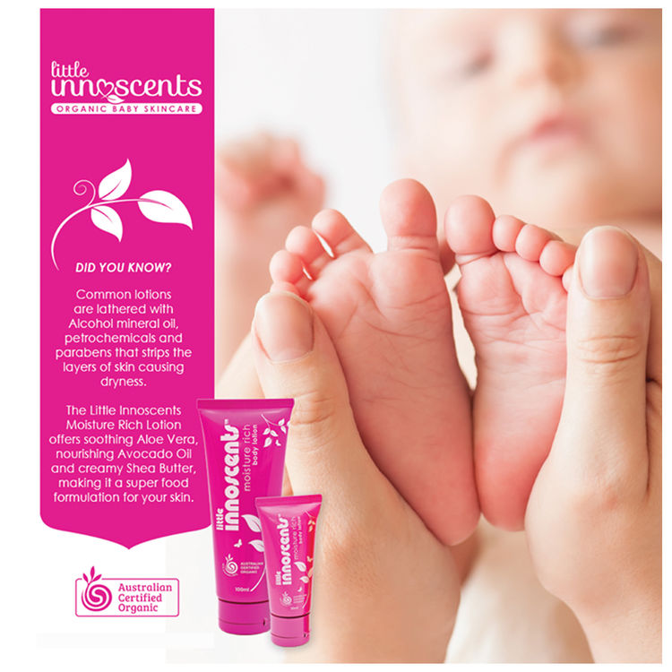 嬰樂香 Little Innoscents - 保溼潤膚乳液-桃紅-100ml