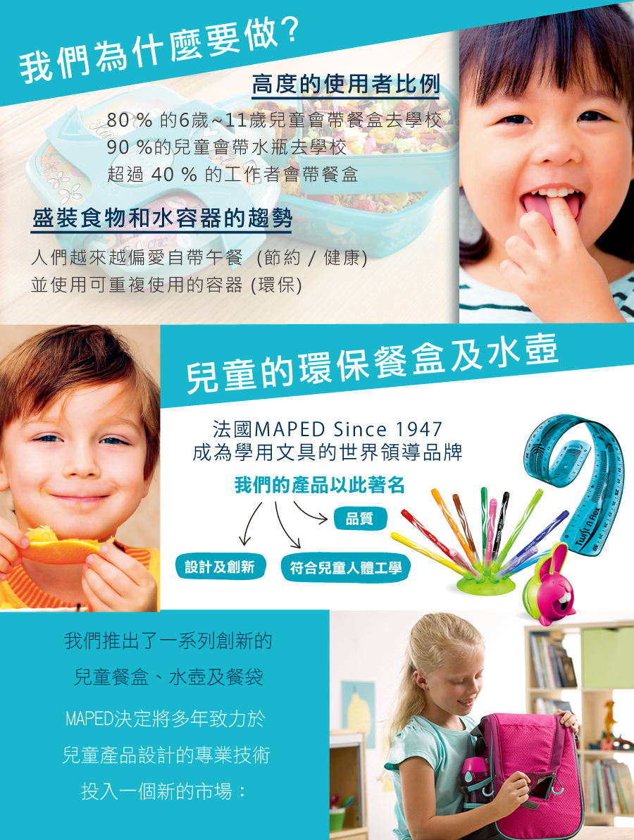 法國MAPED - 兒童保溫餐袋-聰明藍