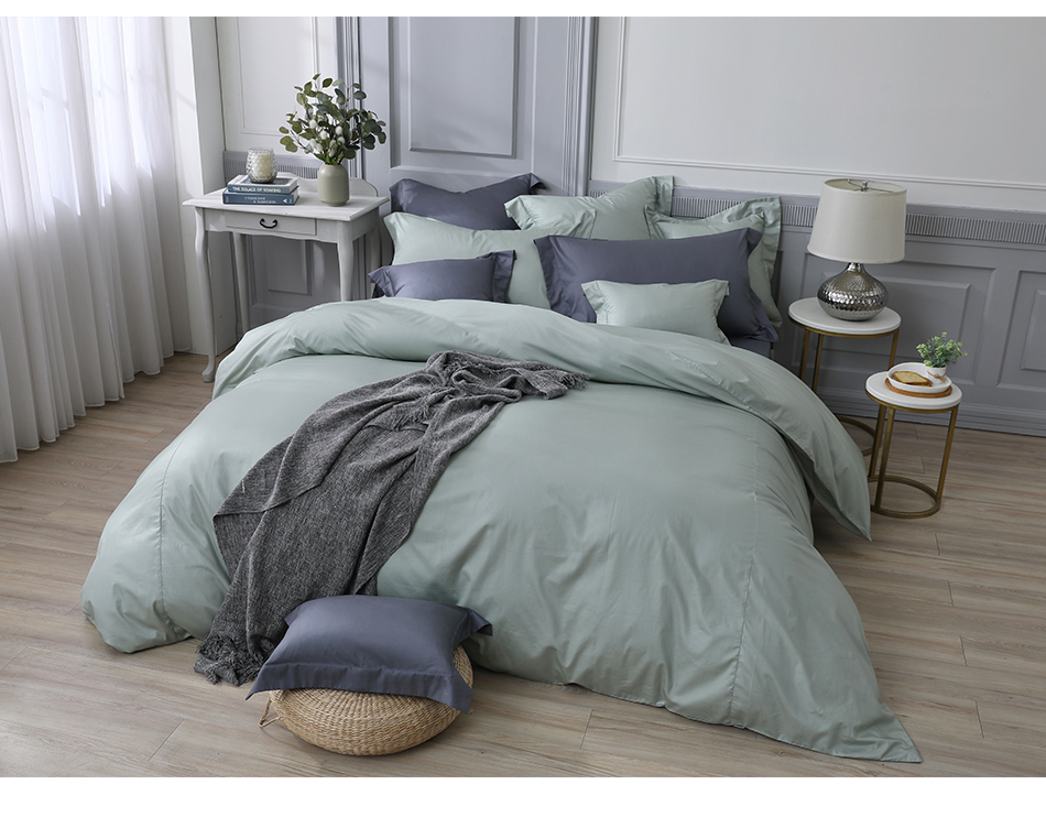 澳洲 Simple Living - 天絲福爾摩四件式被套床包組-台灣製-月眸綠