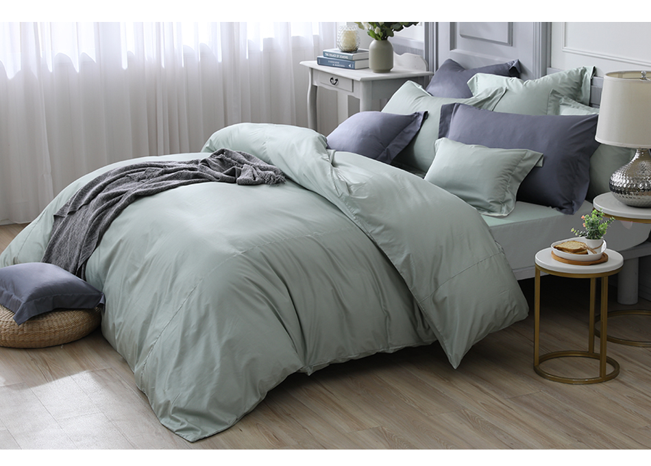 澳洲 Simple Living - 天絲福爾摩四件式被套床包組-台灣製-月眸綠