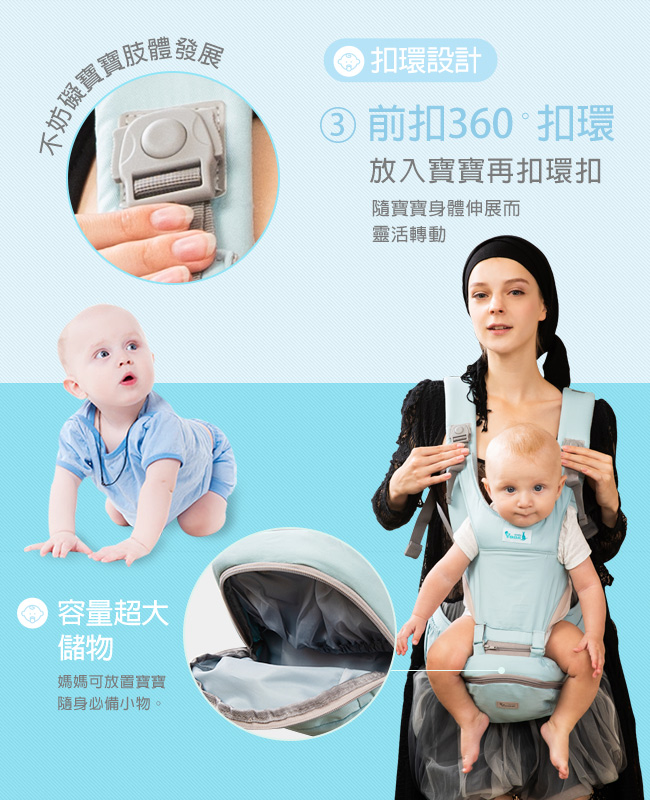 YODA - YoDa 二階段輕巧儲物座椅式揹帶-二階段輕巧-活力橘-3M~36M (約20kg)