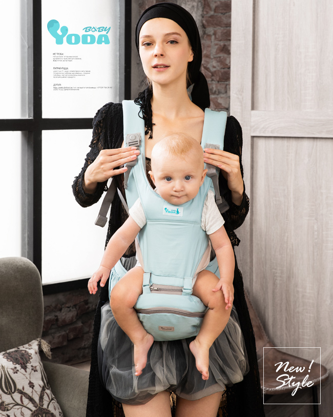 YODA - YoDa 二階段輕巧儲物座椅式揹帶-二階段輕巧-活力橘-3M~36M (約20kg)