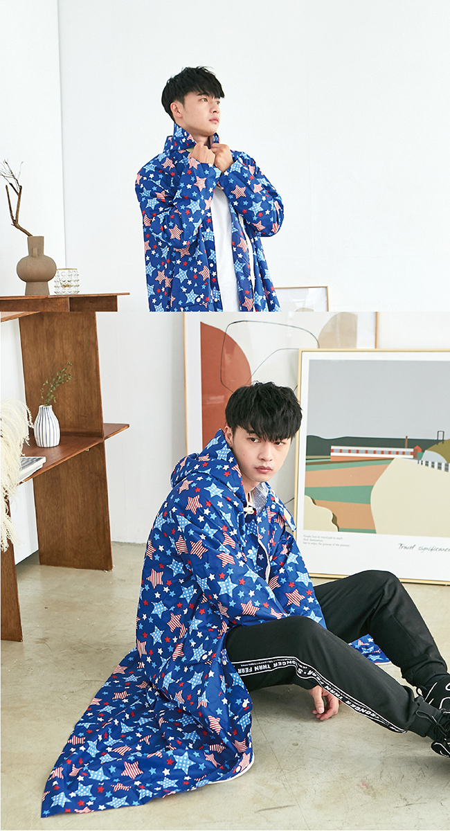 Rainstory - 連身雨衣-玩美星潮流-XL