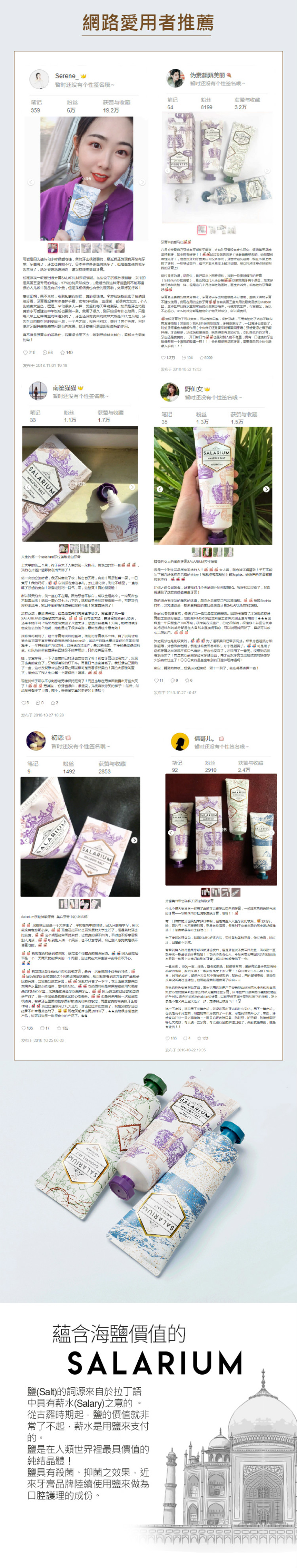 SALARIUM - 莎拉瑞敏精品護齦牙膏-安地斯冰川鹽【贈送】2080寬幅細毛多面向牙刷1入-110g