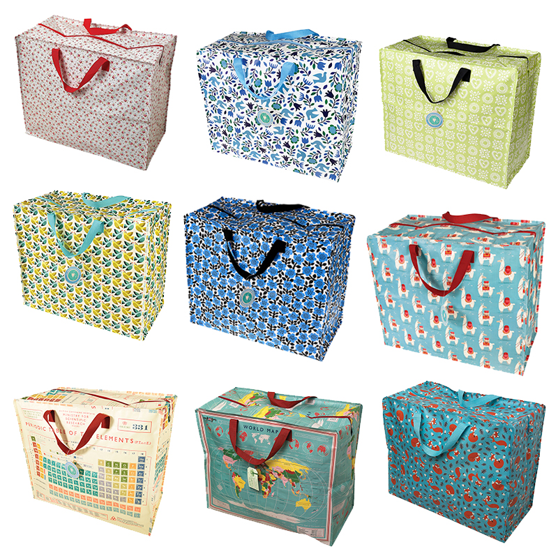 英國 Rex London - 衣物/棉被超大多功能防水環保收納袋/萬用袋-棕櫚葉