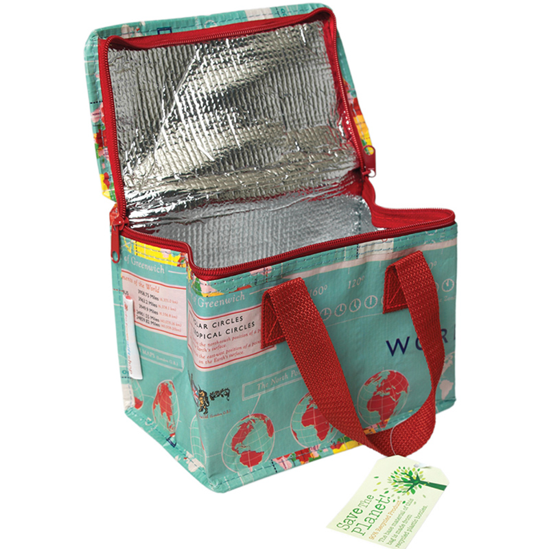 英國 Rex London - 環保保溫袋/保冷袋/便當袋/野餐袋-世界地圖