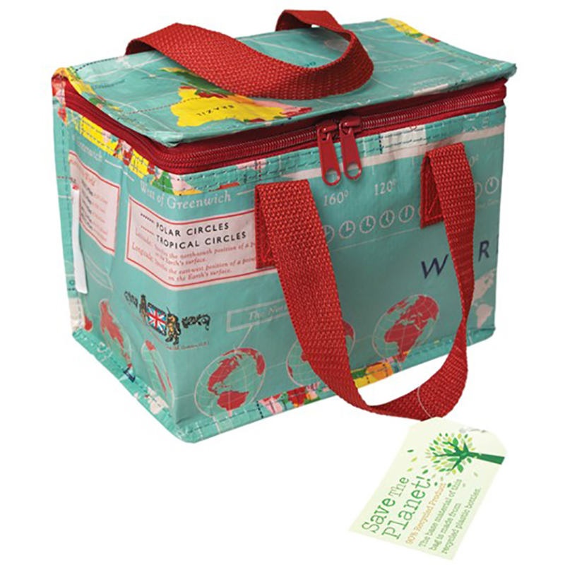 英國 Rex London - 環保保溫袋/保冷袋/便當袋/野餐袋-世界地圖