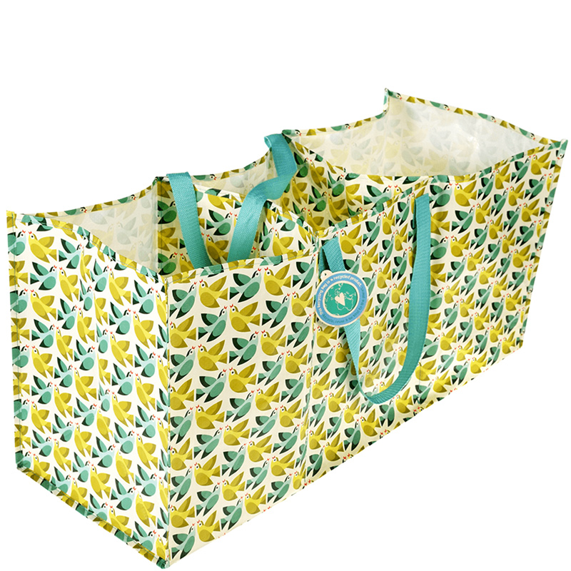 英國 Rex London - 玩具/衣物/垃圾回收 多功能防水環保收納袋/萬用袋/分隔袋-愛情鳥