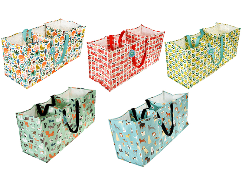 英國 Rex London - 玩具/衣物/垃圾回收 多功能防水環保收納袋/萬用袋/分隔袋-萌狗樂園