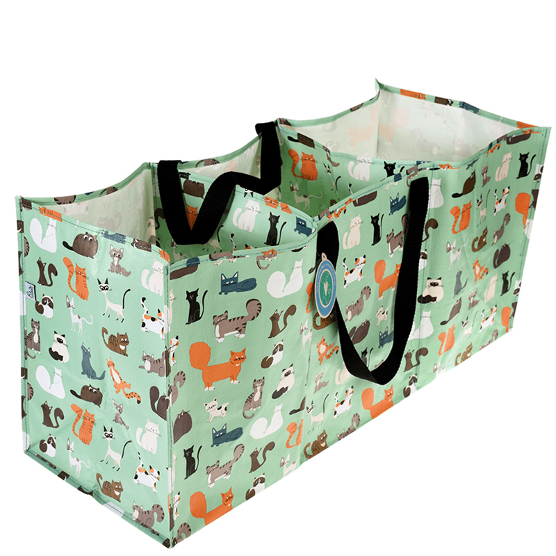 英國 Rex London - 玩具/衣物/垃圾回收 多功能防水環保收納袋/萬用袋/分隔袋-萌貓樂園