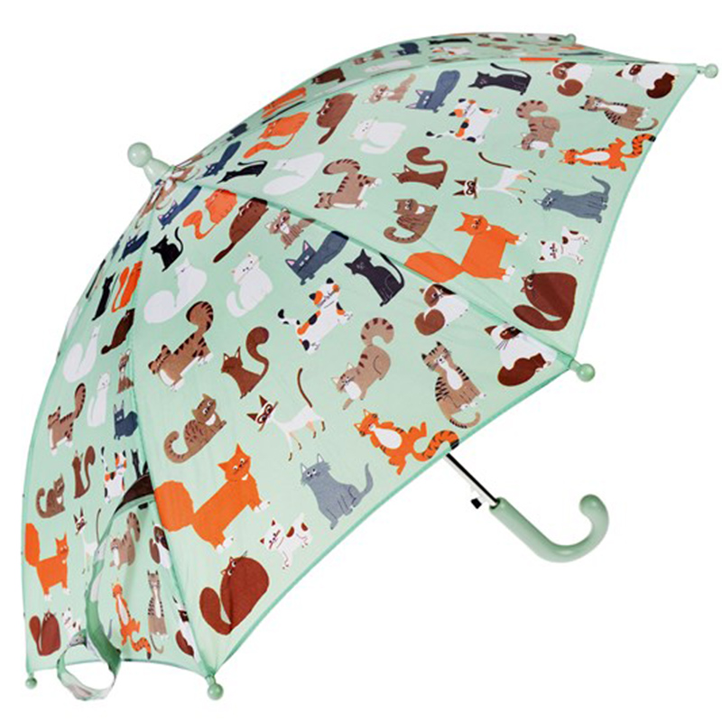 英國 Rex London - 幼童/兒童自動傘-萌貓樂園
