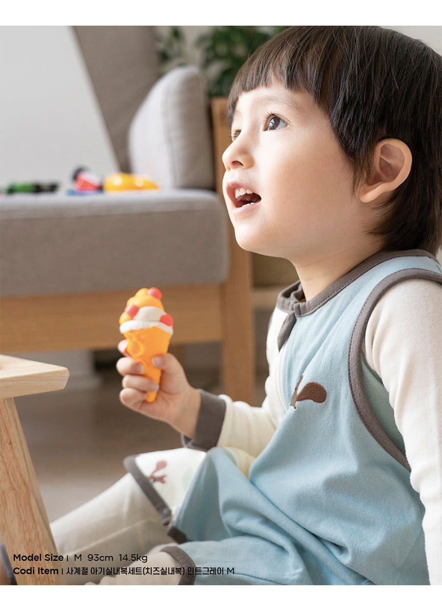 韓國 Han's Pumpkin - 四季型防踢被-拉鍊式-摩卡咩咩羊