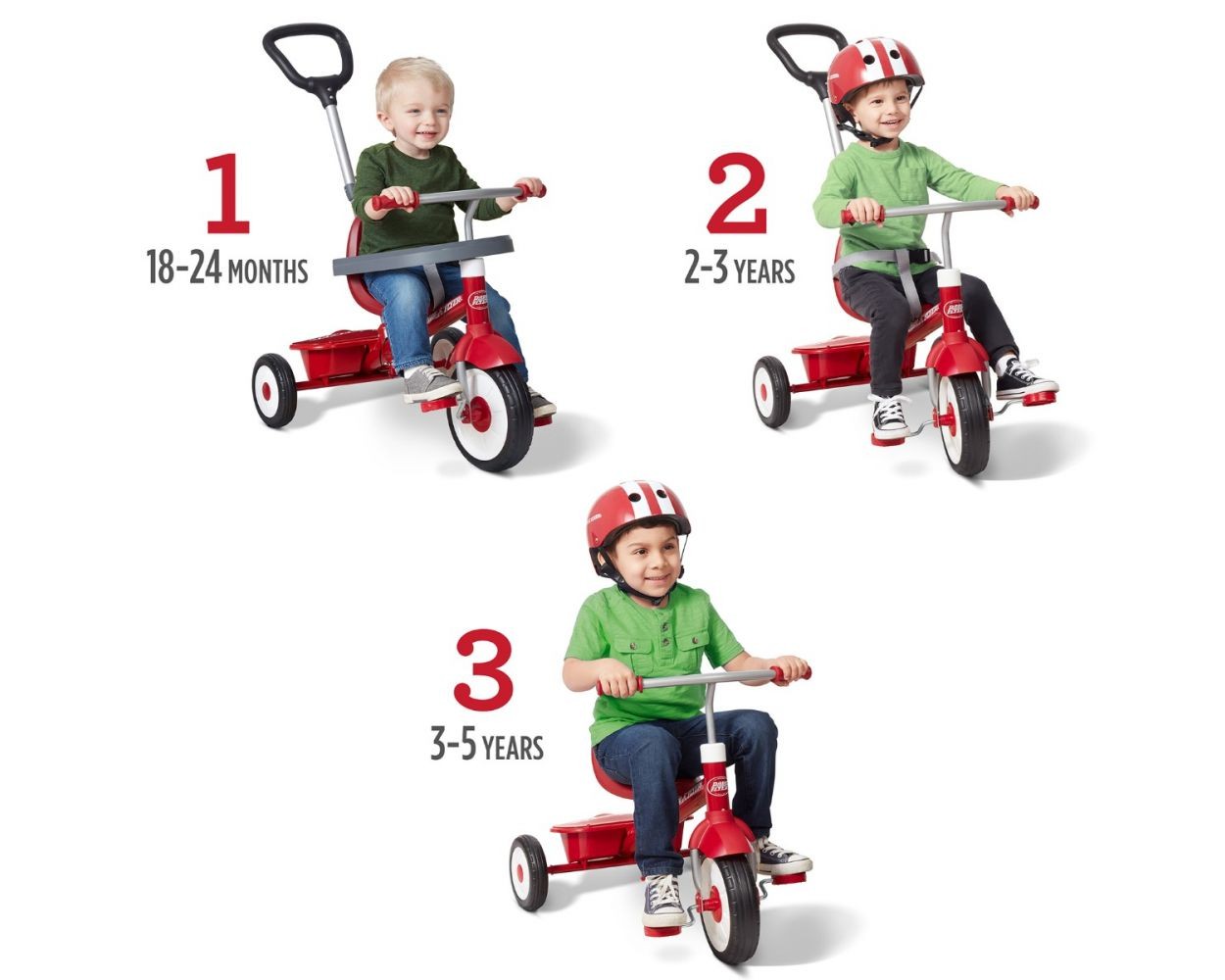 Radio Flyer - 小鹿角三合一三輪推車