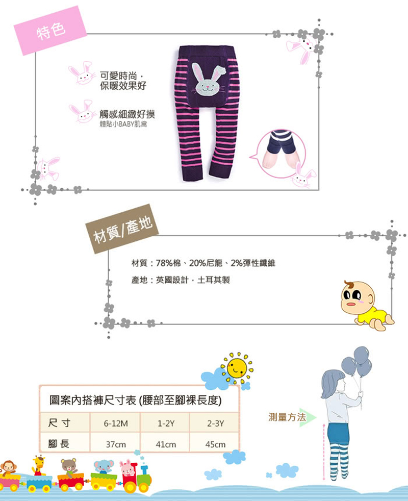 英國 JoJo Maman BeBe - 嬰幼兒屁屁圖案內搭褲/保暖襪-無尾熊