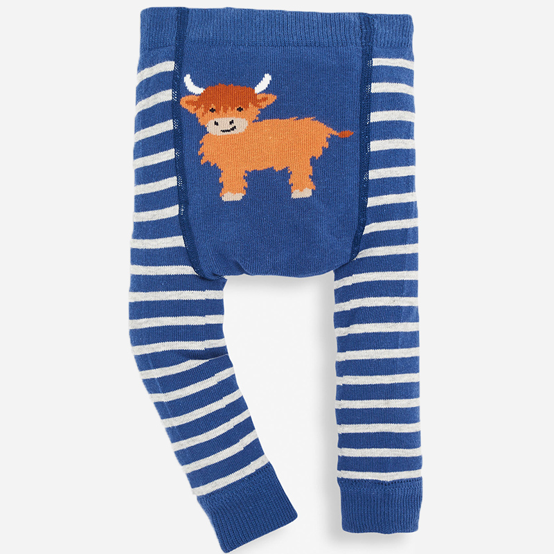 英國 JoJo Maman BeBe - 嬰幼兒屁屁圖案內搭褲/保暖襪-瀏海牛