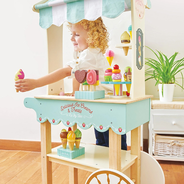 英國 Le Toy Van - 角色扮演 - 夢幻冰淇淋餐車大型玩具組