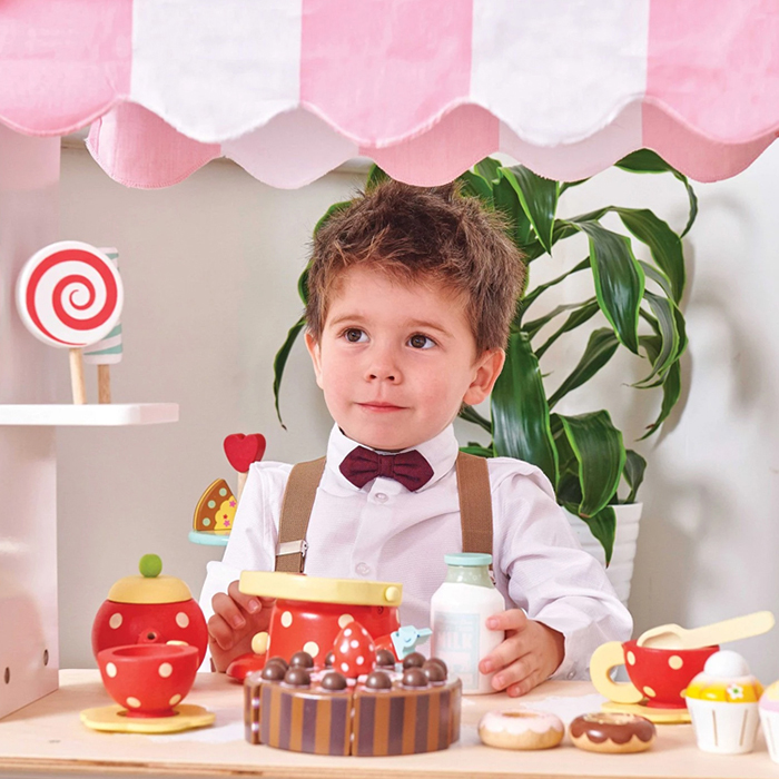 英國 Le Toy Van - 角色扮演 - 夢幻甜點餐車大型玩具組