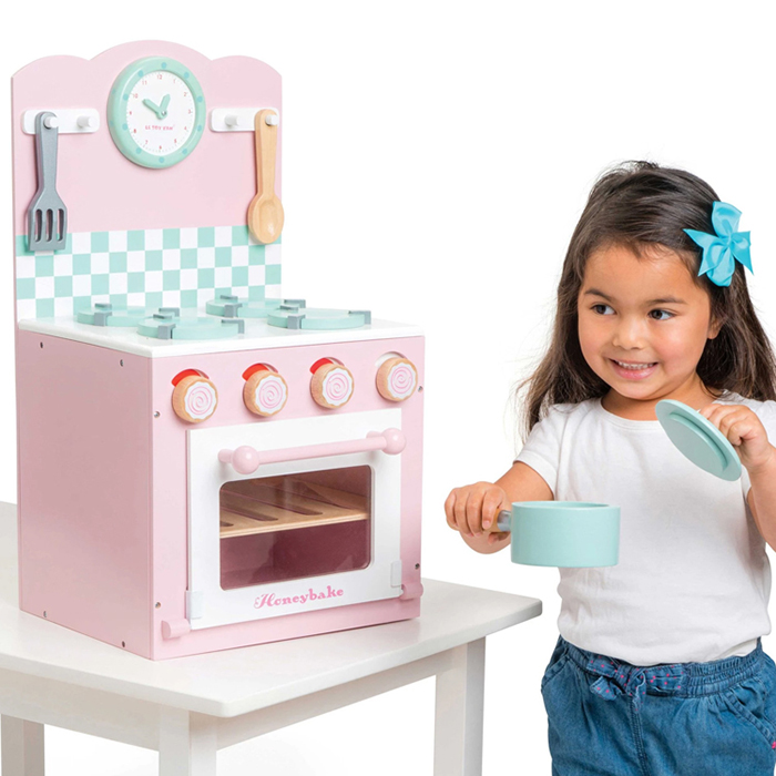 英國 Le Toy Van - 角色扮演 - 烤箱瓦斯爐小廚師大型玩具組 (夢幻公主粉)