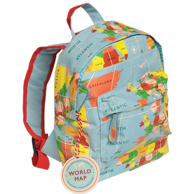 英國 Rex London - 幼兒/兒童後背包-世界地圖