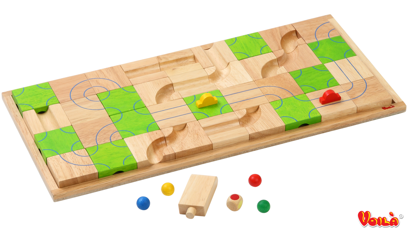 泰國 Voila - 滑道積木盤-3~99歲