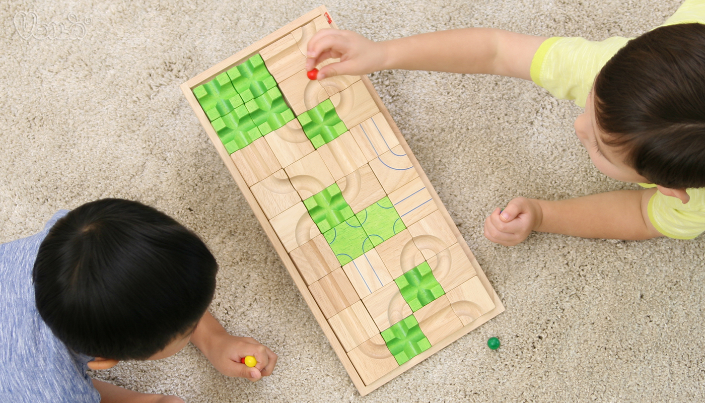 泰國 Voila - 滑道積木盤-3~99歲