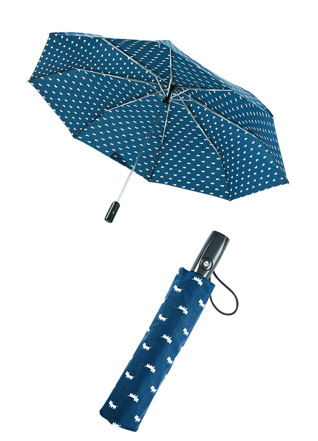 Rainstory - 抗UV雙人自動傘-小白貓-自動開收傘