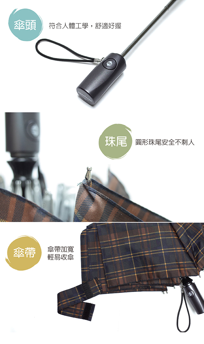 Rainstory - 抗UV雙人自動傘-極致藍-自動開收傘