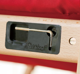 日本 farska - 實木陪伴成長椅│一生モノの椅子-珊瑚紅