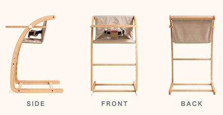 日本 farska - 實木陪伴成長椅│一生モノの椅子-珊瑚紅