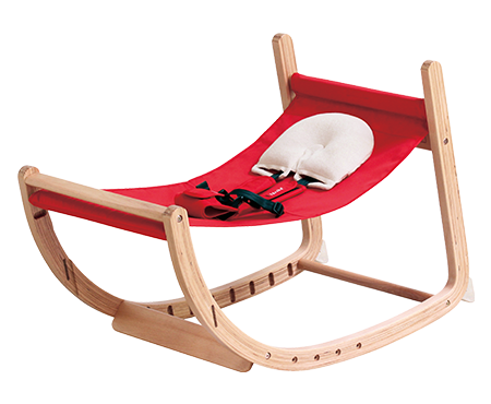 日本 farska - 實木陪伴成長椅│一生モノの椅子-珊瑚紅