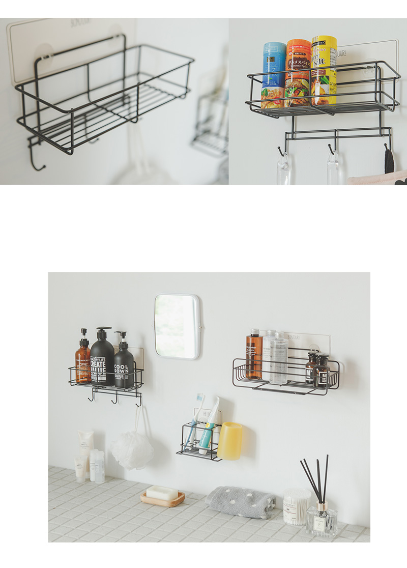 完美主義 Peachy Life - 台灣製烤漆3勾置物架-Refix 無膠痕利酷貼