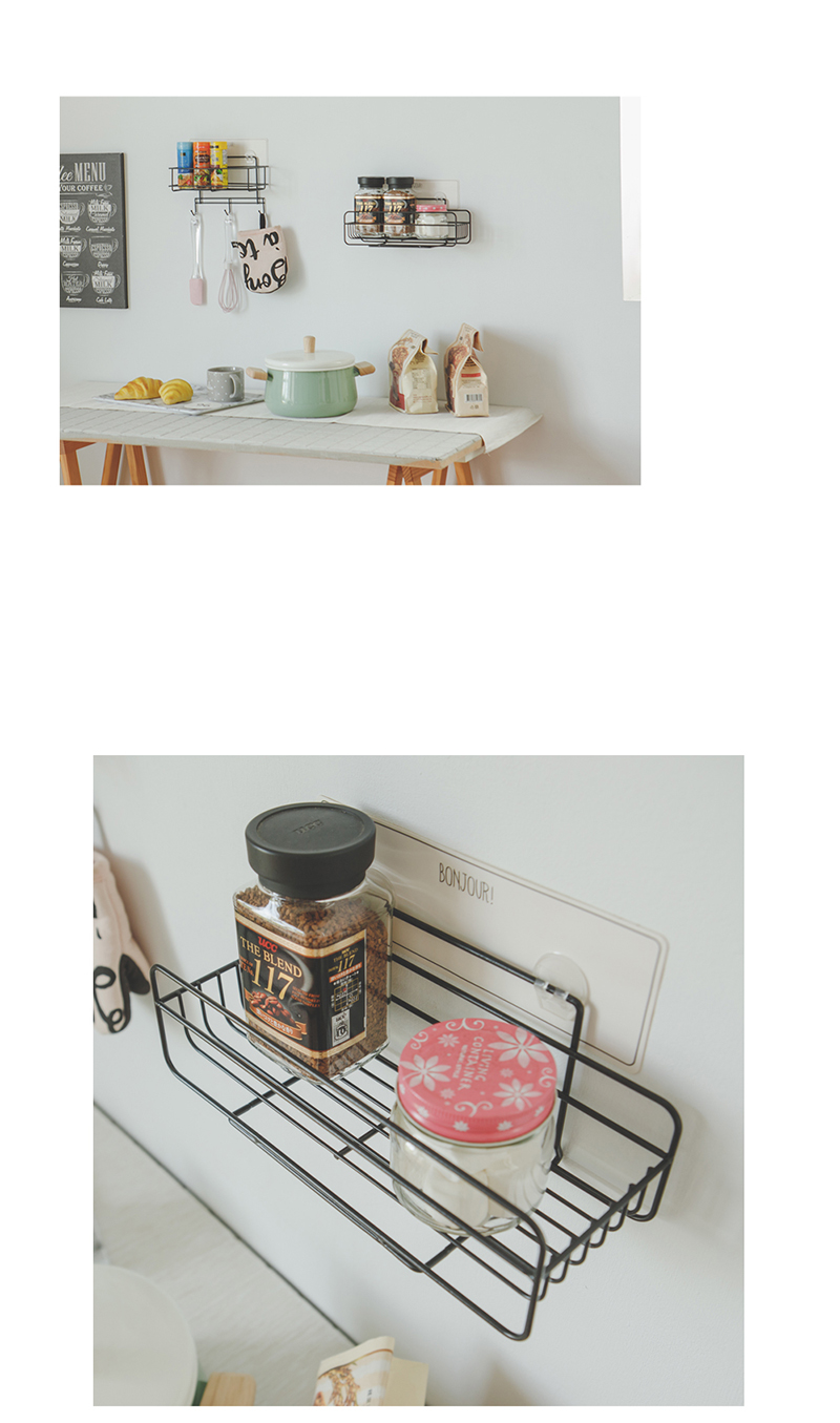 完美主義 Peachy Life - 台灣製烤漆窄款化妝品架-Refix 無膠痕利酷貼