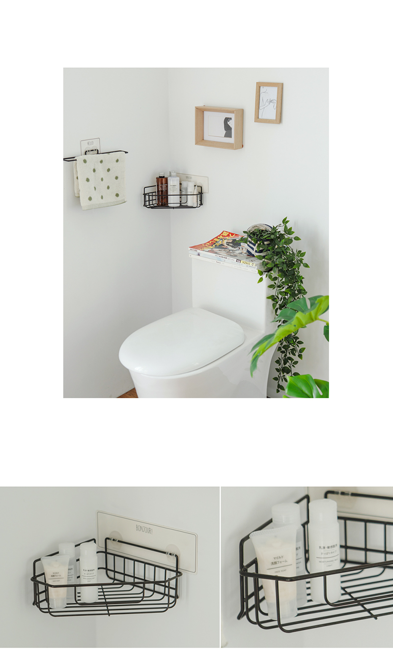 完美主義 Peachy Life - 台灣製烤漆轉角置物架-Refix 無膠痕利酷貼