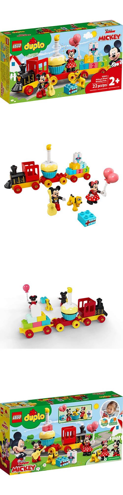 樂高 LEGO - 樂高積木 LEGO《 LT10941 》Duplo 得寶系列 - Mickey & Minnie Birthday Train-22pcs