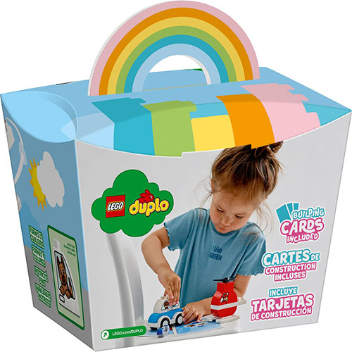 樂高 LEGO - 樂高積木 LEGO《 LT10957 》Duplo 得寶系列 -消防直升機 & 警車-14pcs