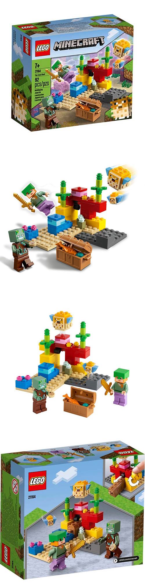 樂高 LEGO - 樂高積木 LEGO《 LT21164 》Minecraft 系列 - The Coral Reef-92pcs