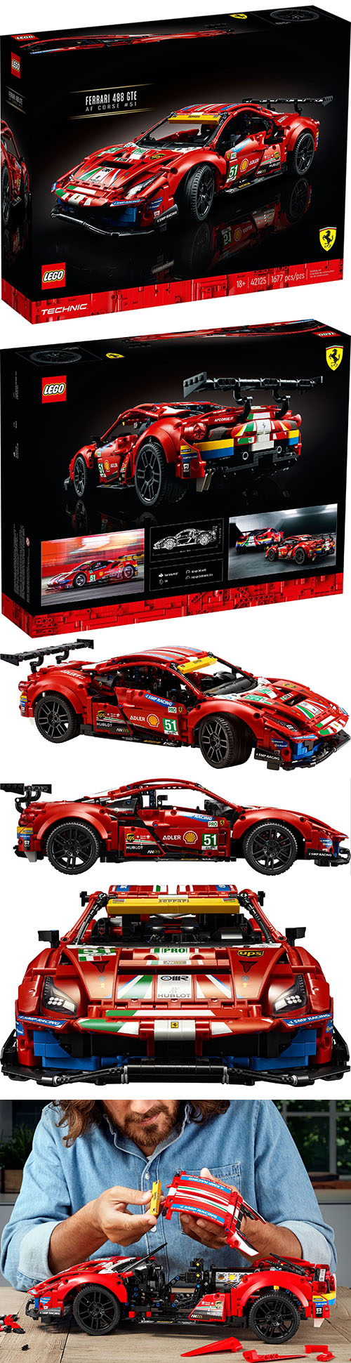 樂高 LEGO - 樂高積木 LEGO《 LT42125 》科技 Technic 系列 - 法拉利488GTE"AF Corse 51"-1677pcs