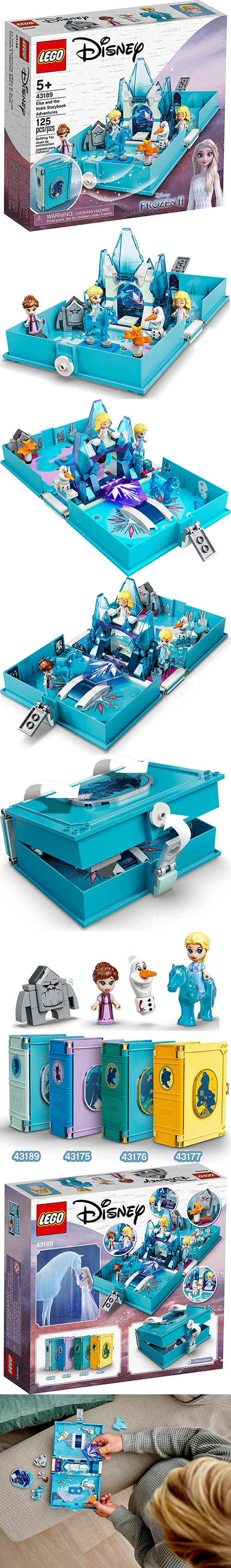 樂高 LEGO - 樂高積木 LEGO《 LT 43189 》迪士尼公主系列 - 艾莎與水靈諾克的口袋故事書-125pcs