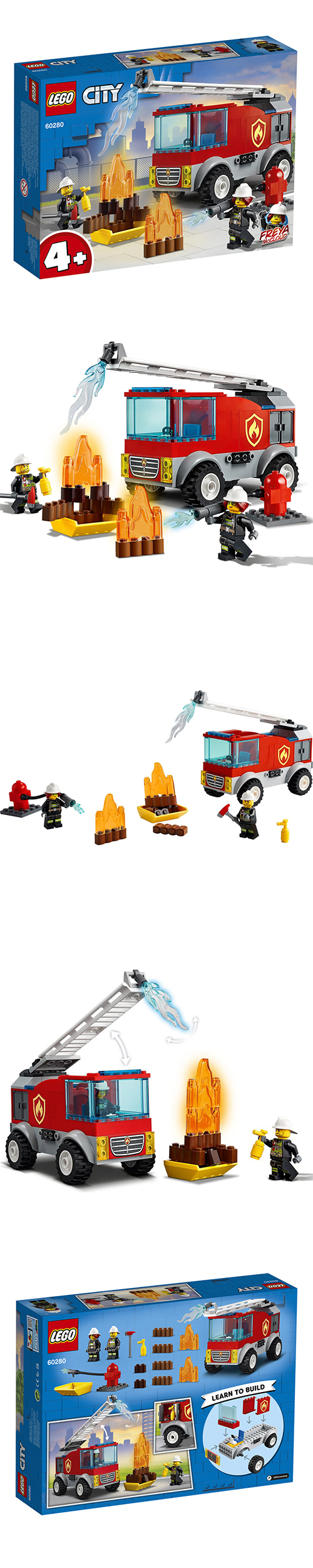 樂高 LEGO - 樂高積木 LEGO《 LT60280 》City 城市系列 - 雲梯消防車-88pcs