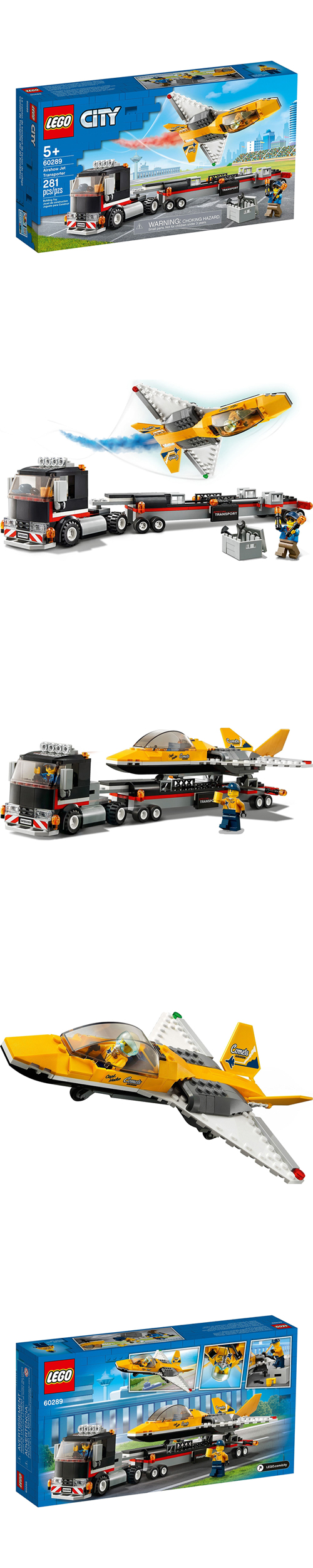 樂高 LEGO - 樂高積木 LEGO《 LT60289 》City 城市系列 - 空中特技噴射機運輸車-281pcs