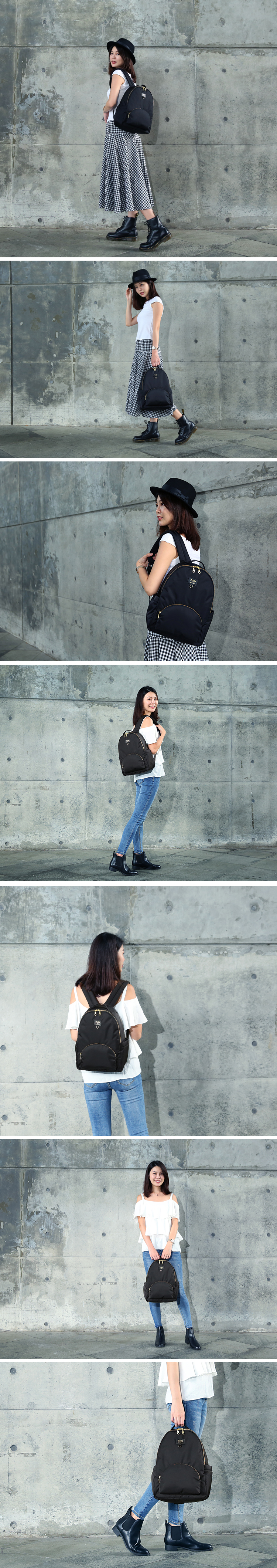 Zoila - 小自由 收放包-經典黑-輕量美型媽媽包