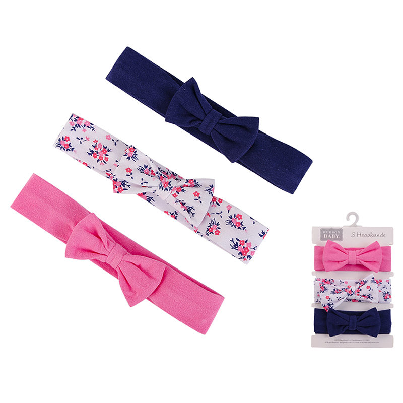 美國 Luvable Friends - 甜蜜寶貝嬰幼兒新生兒髮帶3入組-甜蜜小碎花